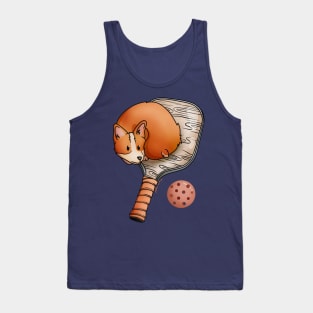 Pickleball Paddle and Corgi Tank Top